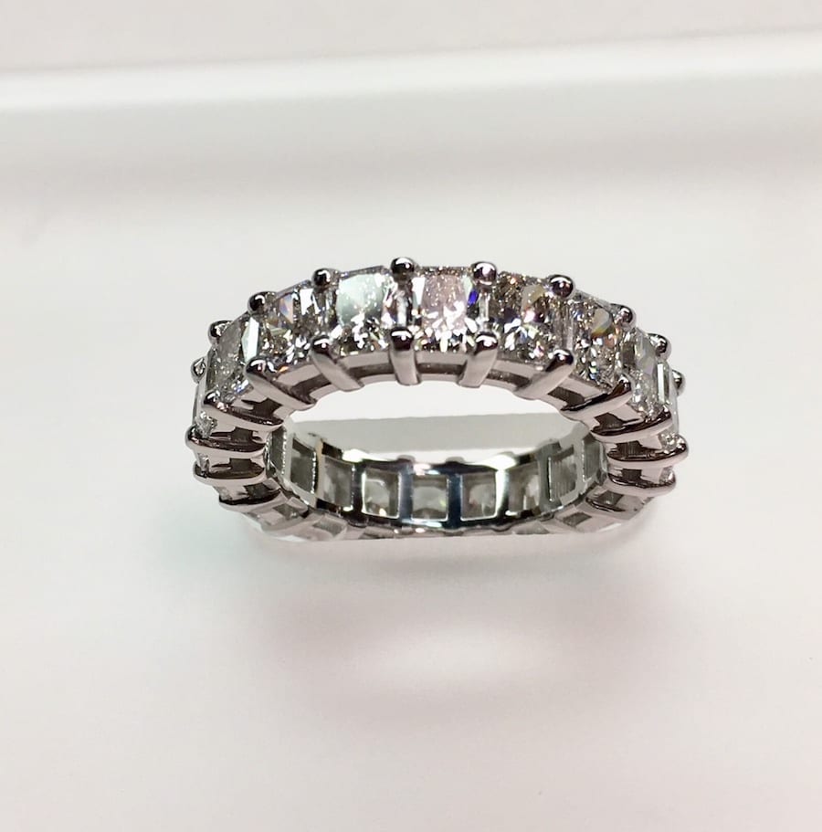 Eternity Band with Radiant Cut Diamonds | Katz Jewelry Company New York ...