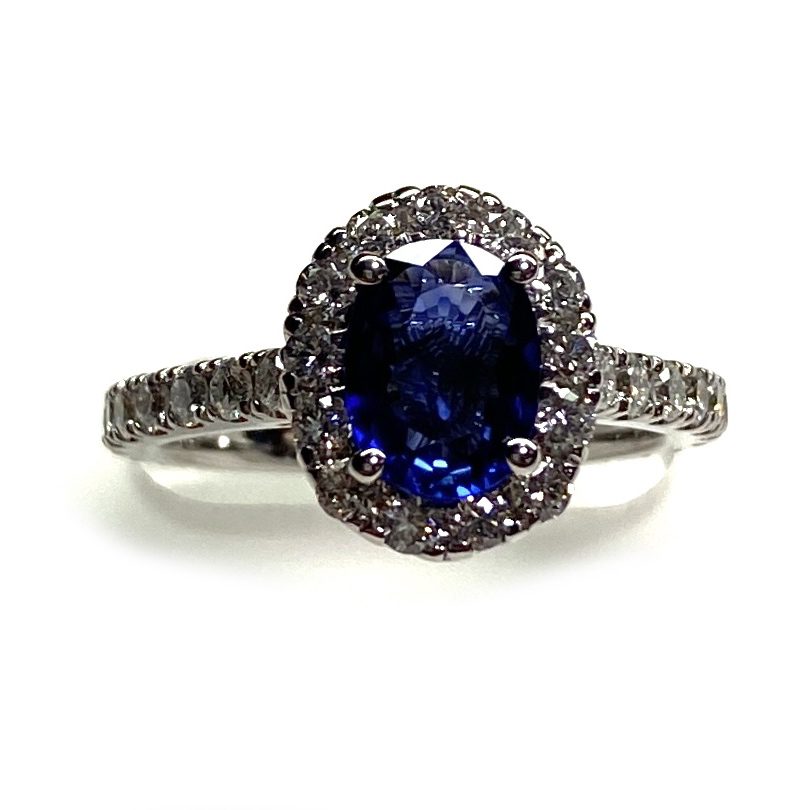 14 Karat Yellow Gold Round Blue Sapphire and Diamond Ring Center, 1/4 Carat  For Sale at 1stDibs | 4 carat blue sapphire, 1 carat blue sapphire, 14 carat  sapphire ring