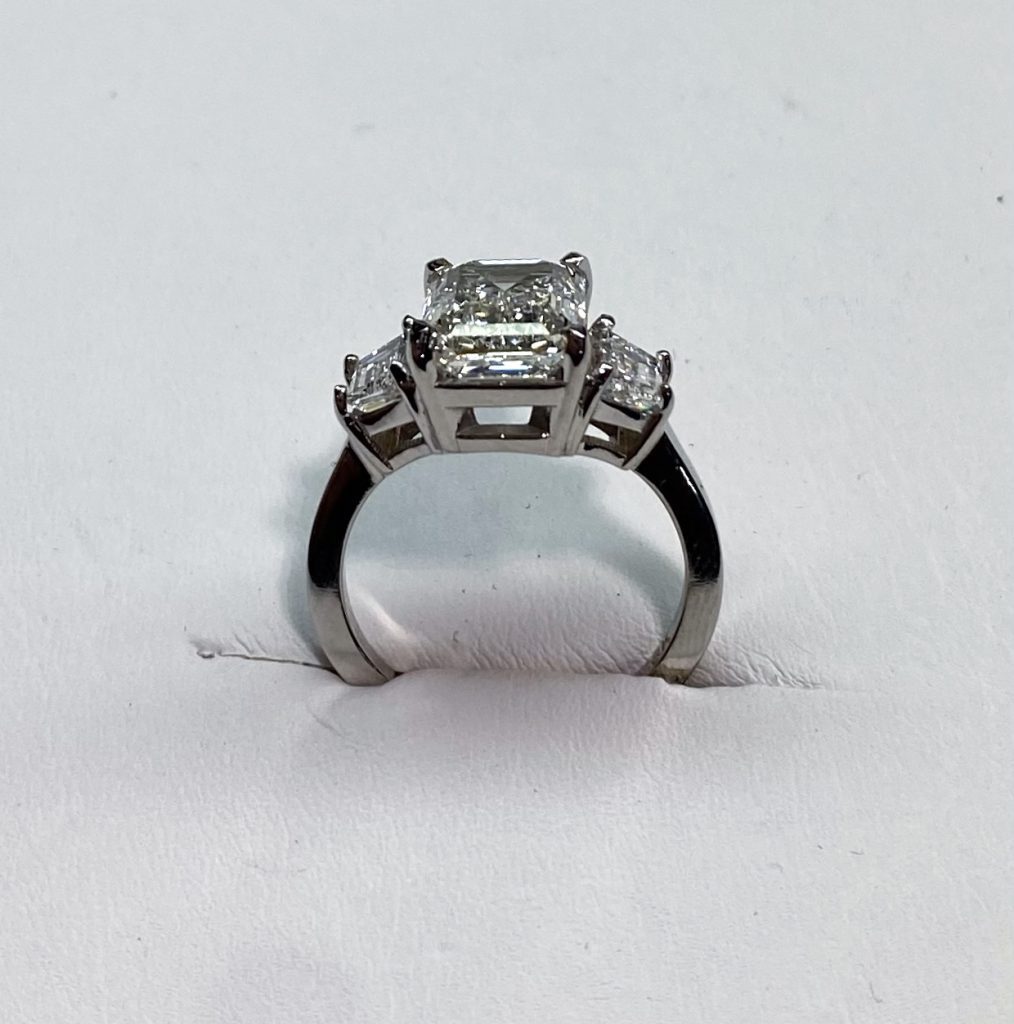 4 CT Emerald Cut Diamond Ring | Katz Jewelry Company New York City