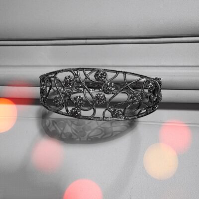 14k White gold Bangle 1